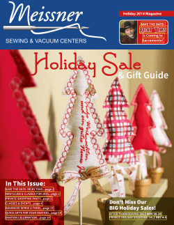 Holiday Sale &amp; Gift Guide In This Issue: Ricky Tims