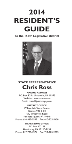 2014 Resident&rsquo;s Guide Chris Ross