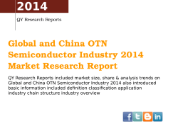 2014 Global and China OTN  Semiconductor Industry 2014  Market Research Report