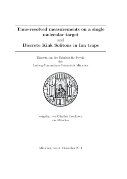 Time-resolved measurements on a single molecular target and