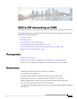 H323-to-SIP Inteworking on CUBE