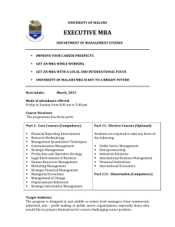 EXECUTIVE MBA