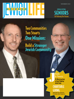 One Mission: SENIORS Two Communities