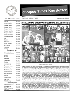 r Cocopah Times Newslette 2014 ANNUAL COCOPAH CULTURAL CELEBRATION