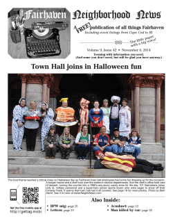 Fairhaven Neighborhood News Town Hall joins in Halloween fun FREE!