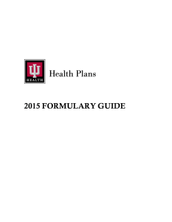 2015 FORMULARY GUIDE