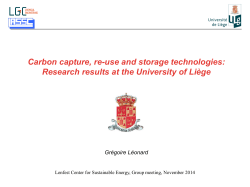 Carbon capture, re-use and storage technologies: Grégoire Léonard