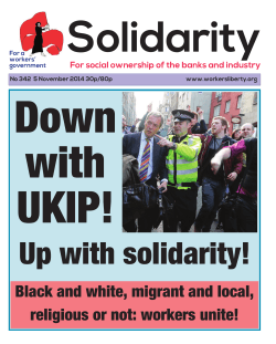 Down with UKIP! Solidarity