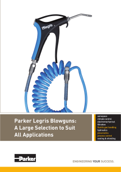 Parker Legris Blowguns: A Large Selection to Suit All Applications