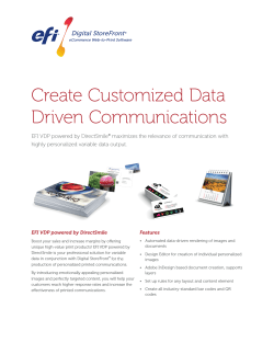 Create Customized Data Driven Communications Digital StoreFront