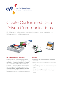 Create Customised Data Driven Communications
