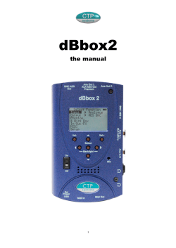 dBbox2 the manual  1