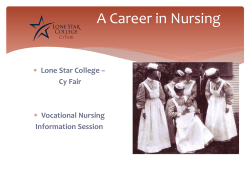 A Career in Nursing   Lone Star College –