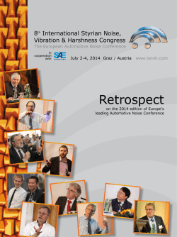 Retrospect 8 International Styrian Noise, Vibration &amp; Harshness Congress