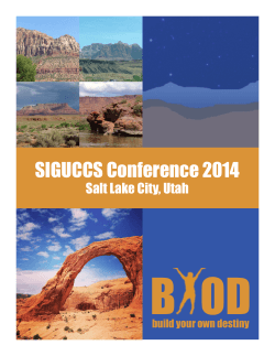 B   OD SIGUCCS Conference 2014 Salt Lake City, Utah