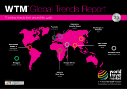 WTM Global Trends Report The latest trends from around the world
