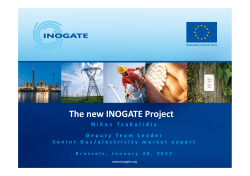 The new INOGATE Project