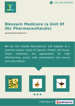 Blesswin Medicare (a Unit Of Otc Pharmaceuitacals)