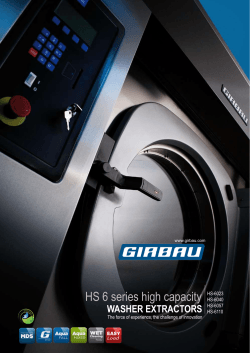 HS 6 series high capacity WASHER EXTRACTORS HS-6023 HS-6040