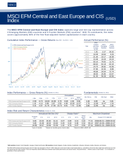 MSCI EFM Central and East Europe and CIS Index (USD)