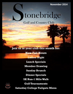 S tonebridge Golf and Country Club