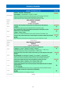 TECHNICAL PROGRAM