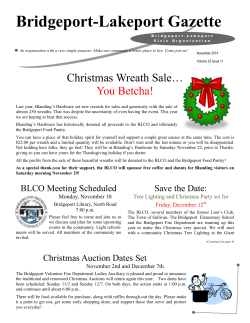 Bridgeport-Lakeport Gazette Christmas Wreath Sale… You Betcha!