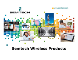 Semtech Wireless Products