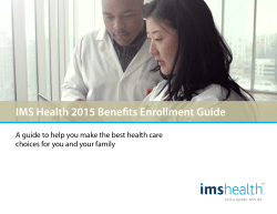 IMS Health 2015 Benefits Enrollment Guide