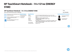 HP TouchSmart Notebook - 14-r121ne (ENERGY STAR) Price