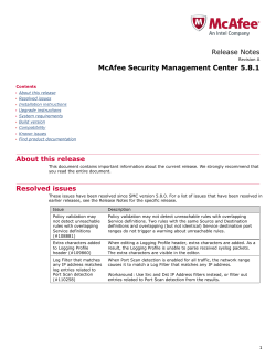 Release Notes McAfee Security Management Center 5.8.1