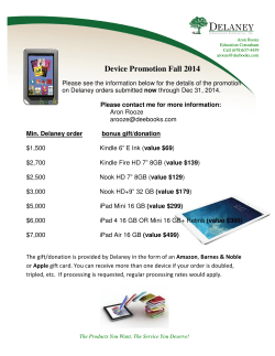Device Promotion Fall 2014