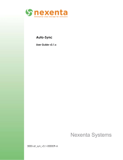 Auto-Sync 3000-at_syn_v3.1-000009-A User Guide v3.1.x