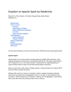 GraySort on Apache Spark by Databricks