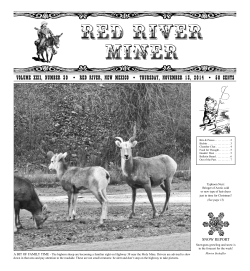 RED RIVER MINER Volume XXII, Number 30