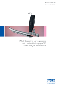 HAVAS Operating Laryngoscope FIT  Micro-Larynx-Instruments