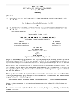 UNITED STATES SECURITIES AND EXCHANGE COMMISSION FORM 10-Q Washington, D.C. 20549