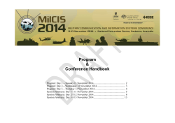 Program &amp; Conference Handbook