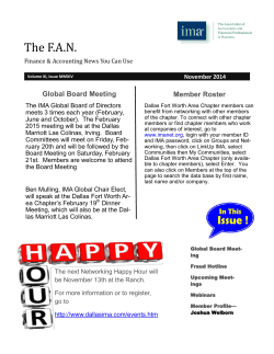 The F.A.N. Global Board Meeting Member Roster