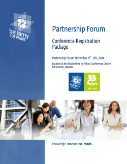 Partnership Forum Conference Registration Package