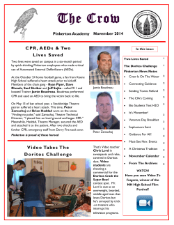 The Crow Pinkerton Academy  November 2014