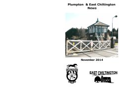 Plumpton  &amp; East Chiltington News November 2014