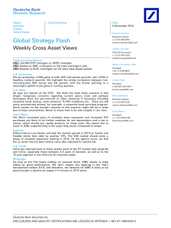 Global Strategy Flash Weekly Cross Asset Views Deutsche Bank Markets Research