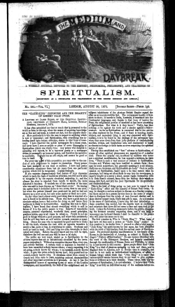 S P I R I T U A L I... LONDON,  AUGUST  20,  1875. [D S