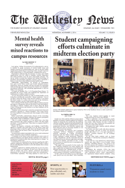 The Wellesley News Student campaigning efforts culminate in midterm election party