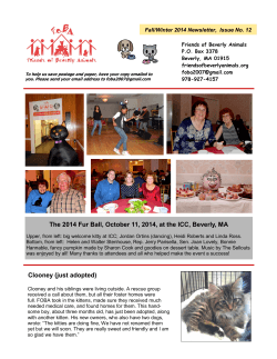Fall/Winter 2014 Newsletter,  Issue No. 12