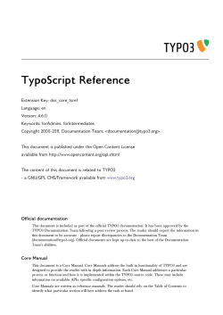 TypoScript Reference