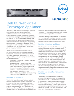 Dell XC Web-scale Converged Appliance