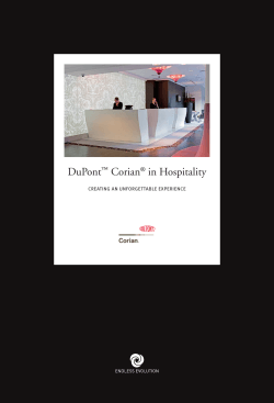 DuPont Corian in Hospitality ™