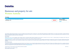 Businesses and property for sale Western Australia SOLD